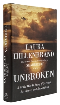 World War II Louis Zamperini Signed "Unbroken" Hardcover Book Written By Laura Hillenbrand (PSA/DNA)